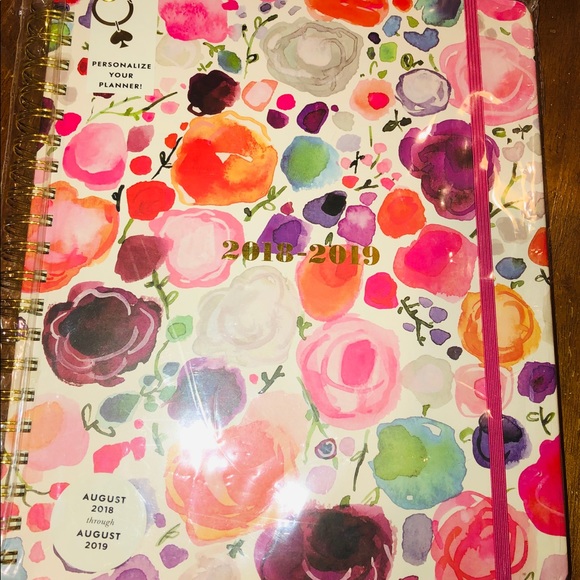 Kate Spade Mega Floral Aug 2018-Aug 2019 planner - Picture 1 of 8
